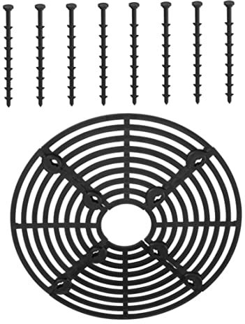 Obelunrp Cuttable Blütenstopf Bodenbedeckung Protektoren | Katzengräber Stopper Pflanzentopf Blütenblätter Bodenbedeckung Protektor mit 8 Schrauben 4pcs