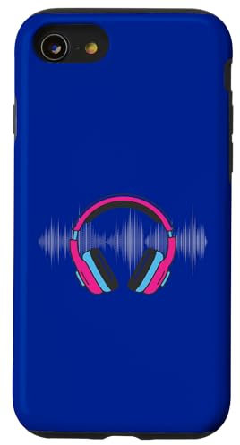 Custodia per iPhone SE (2020) / 7 / 8 Cuffie per artisti, DJ, controllo audio lampeggiante a LED