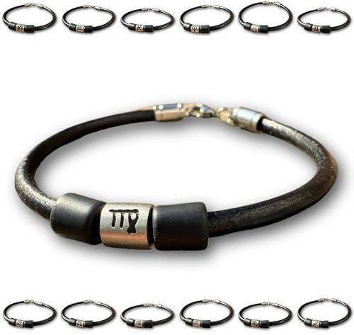 HANA LIMA Variante Lederarmband Sternzeichen Herrenarmband Damenarmband Surferarmband Armband für Herren Damen Mann Frau Unisex