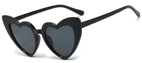 Sonnenbrille Herz Sonnenbrille Schwarz,Hochzeit Herz Brille HerzföRmige,Brillen Herzchen Brille Damen Party,Heart Herzsonnenbrille Herzform Sonnenbrillen,Herzen Herzbrille Sunglasses Herzsonenbrillen