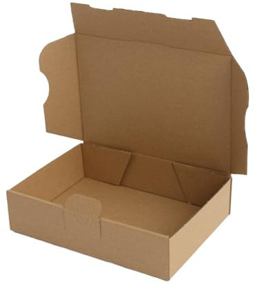 Versandkartons DHL Kleinpaket oder DP Maxibrief Karton Verpackung | Menge wählbar | Hansepack24 (180 x 130 x 80 mm Braun, 50 Stück)