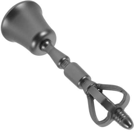 YARNOW Timbre de Mano Campana de Restaurante Manual Campanas para Manualidades de la Mano de Metal de Escritorio de Escritorio Sonido para la Comida latón Negro