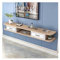 XXAD553TY Mueble de TV Flotante, estantes flotantes con 2 cajones for Sala de Estar y Oficina(A)