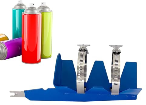 szaluyk Stainless Steel Electric Paint Shaker with Double-Fixed Belts - Professional Spray Can Mixer for Paiint, Aerosols & Cocktails, Ideal for DIY & Professionnal Use