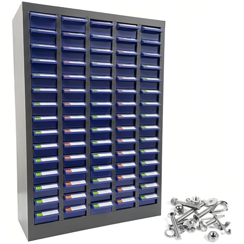 Armoire de rangement multifonction avec 40 tiroirs pour organiser vis, boulons, clous et fournitures d'artisanat dans le garage, l'atelier ou la maison
