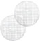 COM-FOUR® 2x fregadero - Alfombra redonda para el fregadero - El liner para el fregadero protege la superficie del fregadero y la vajilla (2 piezas - transparente)