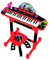 Reig 2686 Miraculous: Tales of Ladybug & Cat Noir Keyboard auf Ständer mit Stuhl, Schwarz