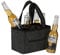 Brandsseller Borsa porta-bottiglie, in feltro, per 6 bottiglie, diversi modelli, Tessuto, Antracite scuro, 23x15x15 cm