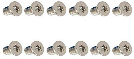 Lot de 12 vis de couvercle inférieur pour Dell XPS 13 9350 9360 XPS 15 9550 9560 9570 M5510 (argenté)