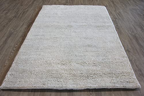 Original Berber Teppich 5 meliert 15/15 Double (ca. 90.000 Florfäden/m2), handgeknüpft in Marokko, Material: 100% Schurwolle. (60 x 120 cm)