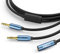 MillSO Audio Y Splitter Kabel 3.5mm Klinke Buchse auf 2X 3,5mm Klinke Stecker TRS Stereo Aux Adapter mit 24K Vergoldete Kontakte für Smartphone, Computer, Mp3, Kopfhörer, Lautsprecher - 2,4m