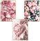 Martin Kench Poster Set, 3 Stück Wandbilder 3 Teilig Leinwandbild, Blumen Pfingstrose Poster Set Wandkunst, Ohne Rahmen, Kunstposter für Wohnzimmer (Stil D,30 x 40 cm)