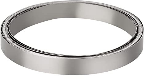 ISOLATECH Nickel beschichtetes Stahlband, Hilumin Streifen zum Punktschweißen, löten, verbinden von 18650 Akku Batterien, DIY, 0,1mm x 8mm (Länge: 1Meter)