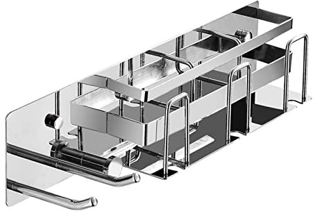 FURUIWUFENG Zahnbürsten-Halter Zahnbürstenhalter Badezimmer Zahnbürste Tasse Mundwasser Becher Halter Punch-Free WAIN Hängende Badezimmer Haartrockner Lagergestell Zahnbürstenhalter para Badezimmer