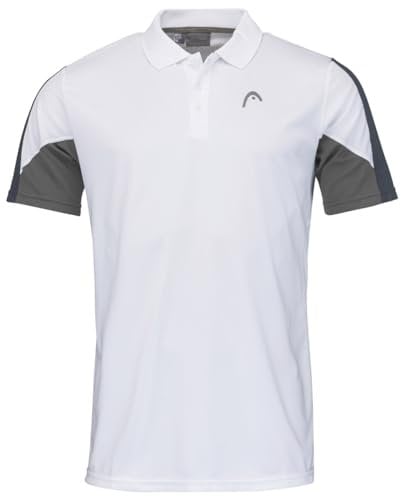 HEAD CLUB 22 Tech Polo Shirt Men, weiß/navy, L