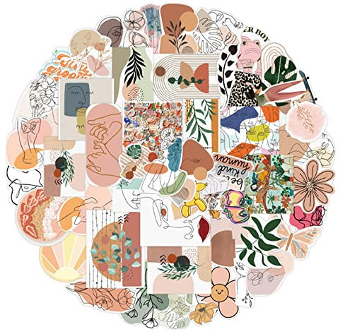 10/50pcs Vintage Aesthetic Art Painting Graffiti Stickers Cartoon Decals Luggage Diary Scrapbook Laptop Phone Cool Sticker