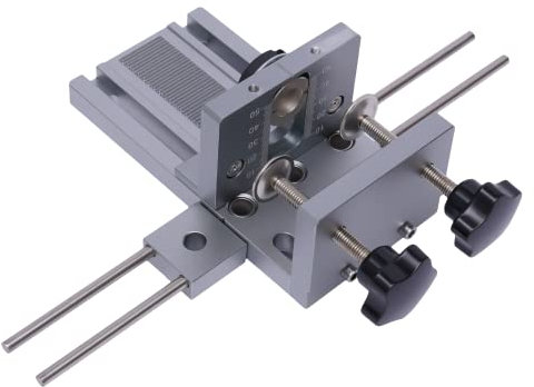 LENJKYYO Plantilla de perforación 3 en 1, dispositivo de tacos, 6/8/10 mm, centrado en madera, ayuda para tacos, herramienta de perforación rápida, herramienta de taladro, guía para tacos