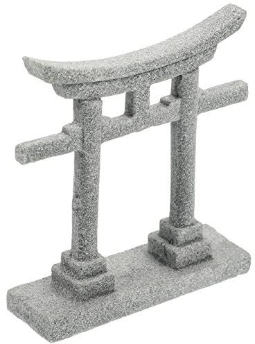 OUNONA Torii Deko Aquarium Landschaft Deko Japanische Deko Garten Miniatur Figuren Statue Mikrolandschaft Aquarienhaus Ornament für Aquarium Fisch Tank Fischtank Mikro Landschaft Deko