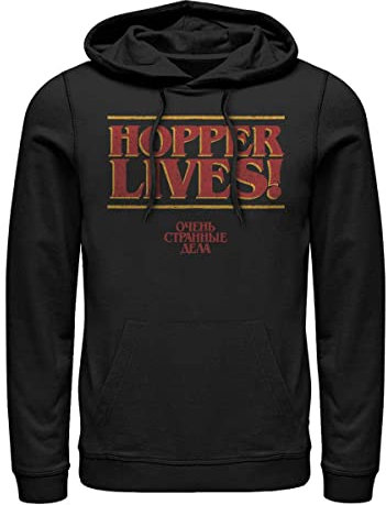 Stranger Things Unisex Hopper Stranger Things Hoodie, Schwarz, S