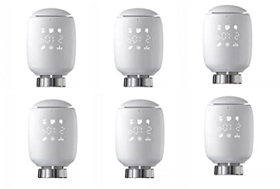 ZYWUOY 6pcs Smartes Heizkörperthermostat Intelligenter Heizkörperregler mit App WiFi Heizung