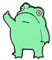 Broche pour Unisexe, Badge Grenouille Élément Porter des Ornements Drôle Grenouille Broche Épinglette, Vert, 1Taille