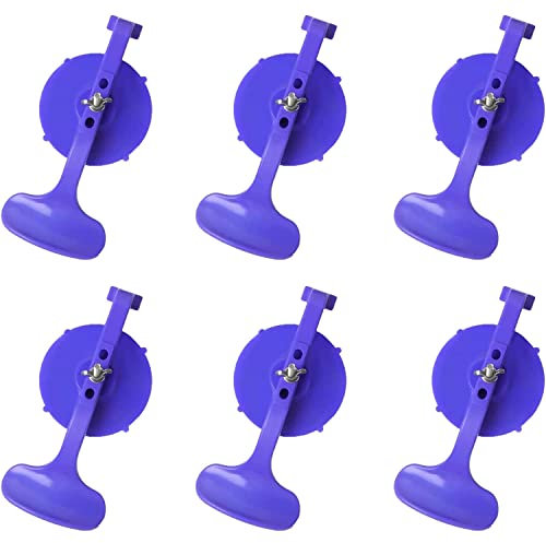 ZKTOOL 6 Pièces pinces à ventouse forte, Outils de pince de verre de collage de réparation de pare-brise en verre convertible, Ventouses de fenêtre pour sceller la vitre arrière au sommet