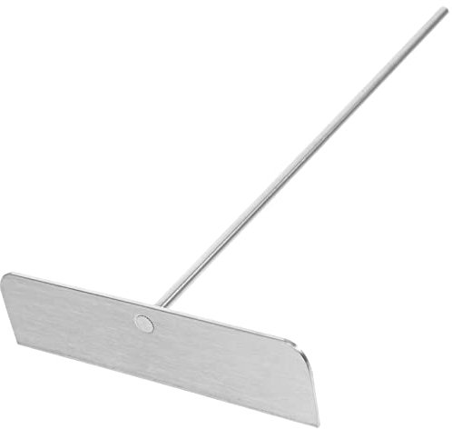 Luxshiny Pizza Tools Pancake Rake Crepe Spreader Tool Metal Pancake Stick Stainless Steel Spreader Crepe Making Kit Pizza Pancake Dispenser Cake Tools Omelette 304 Stainless Steel Pancakes