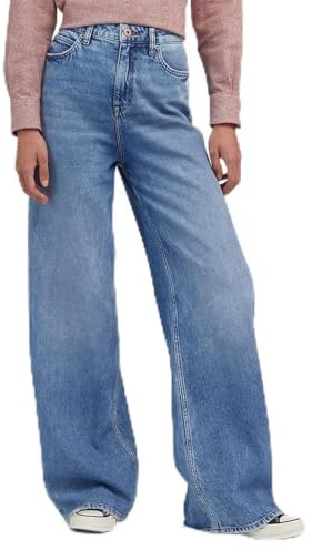 LEE - Jeans Damen - High Waist Wide Leg Fit - Stella A Line - Clean Black