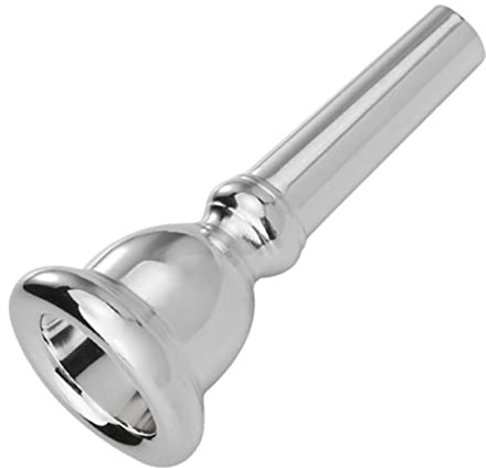 Mundstück für Altposaune aus Kupfer in Silber, Modell | Professionelle Ausführung, Präziser Klang, Trombone Alto als Spezifikation, Ersatzteil für Posaune