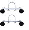 2 piezas ruedas para radiadores eléctricos, ruedas para radiadores de aceite, soporte de polea móvil especial para radiador, rueda universal para radiador, recambio ruedas radiadores, color negro