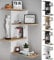 VCM Holzregal hängend | platzsparendes Regal | Maße: H. 180 x B. 21 x T. 20 cm | Elegantes Regal hängend | Aufbewahrungsregal | Bücherregal | Wandboard - Regal Balos Schwarz/Honig-Eiche