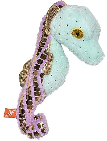 Wild Republic Foilkins Jr Grünes Seepferdchen, Stofftier, 20 cm, Geschenk für Kinder, Plüschtier, Füllung aus gesponnenen recycelten Wasserflaschen