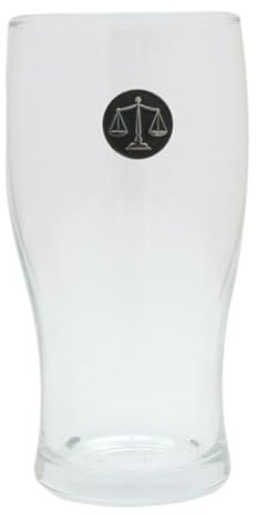 Gamekeepers Cottage gifts Scales of Justice Pint Glass Tulip Larger 570ml Gift Boxed 664