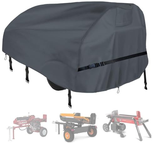 CHENGNAN Log Splitter Cover (89×45×39 inch) for 15-45tons Log Splitter All Weather Protection, Cover for Wood Splitter,Log Splitter Cover Waterproof Heavy Duty, Cover for Wood Splitter,Gray