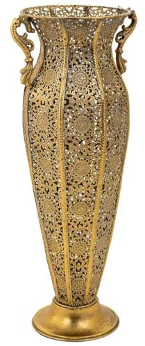 WANDERLUST DECO Paragüero de Metal Dorado 21x19x49,5