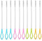 Brosses à Paille,10 PCS Tube Brosse de Nettoyage Brosse à Bouteilles Brosse Fine pour Nettoyer Les pailles Les Tubes de Bouteille Les Becs Goupillon Extra Long