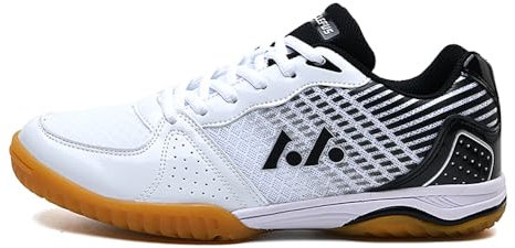 Adoff Herren Basketballschuhe, Studenten Anti-Rutsch, verschleißfeste, modische Sportschuhe, Herren Sportschuhe, große Größe 46 (89,Weiß grau)