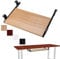 IkErna Ergonomischer Schreibtisch Erweiterungshöhe Einstellbares Tastaturablett, Schiebetastaturregal Mit Metallrutsche, Unter Der Tastaturplattform Des Schreibtisches/Walnut/70 * 27 cm