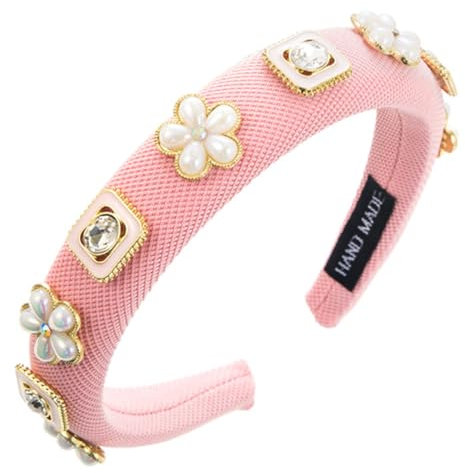 scicent Haarband Strass Stirnbänder Glitzer Haarreif für Damen Elastisch Haarbänder Vintage Kristall Haarreifen Bräute Party Stirnband Frauen und Mädchen Mode Haarschmuck für Hochzeit - 27018