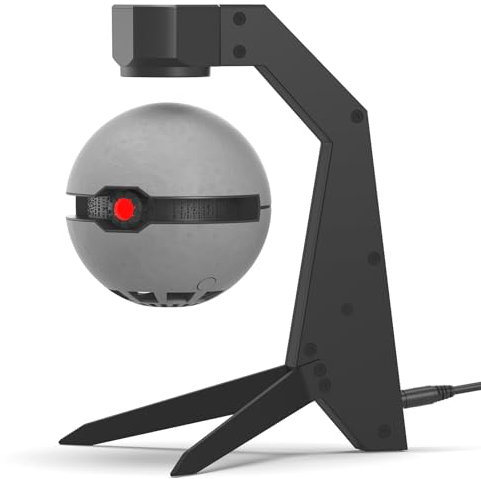 SK1 Magnetic Levitation Bluetooth Speaker Amazing Sci-Fi Gifts for Men Aluminum Alloy Base Type-C Charging Port Desktop Decoration for Science Fiction Fans