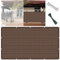 Brise-Vue pour Balcon 100 x 600 cm UV Résistant Pare-Vue Brise Aucun Perçage Rouleau Brise Vue Occultant Cloture avec Cordons et Attaches de Câble pour Clôture, ‎Marron