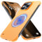 GRECAZO Magnetic Slim Case Fit for iPhone 16 Pro Max Phone Case 6.9(2024) Ultra-Thin Lightweight Durable Frameless Matte Hard for MagSafe Cover Case with Pull Ring Shockproof Non Slip Rope-Orange
