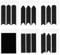 Bewudy 60 Sheets 6 Designs French Tip Nail Stickers, French Tip Nail Guides, Self-Adhesive French Manicure Strip Stickers for Edge Auxiliary Black DIY Decoration Stencil Tools