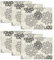 Artoid Mode Blumen Grau Dahlien Herbst Platzsets 6er Set, Frühling Sommer 30x45cm Urlaub Tischsets Waschbar Platzdeckchen Küche Party Deko