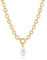 KOOUNUATA Dainty 18K Gold Chunky Link Oval Chain Baroque Pearl Necklace for Women Sailor Clasp Necklace Layering Jewelry