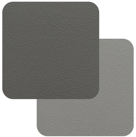 FREEFORM Fleximats Untersetzer 4er-Set, 10×10 cm, Hellgrau/Dunkelgrau | Tischuntersetzer, für Gläser und Tassen, kratz- und fleckenschützend, pflegeleicht, abwischbar, vielseitig einsetzbar