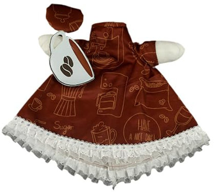 Sharplace Gänse -Outfit Outdoor Decoration passt zu 23 hohen Statue mit Hut Neuheit Gänse Kleidungskostüm für Innenhof Home Holiday Decor