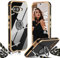 IBETEK Coque pour Google Pixel 9A avec Cordon, avec Anneau de Support Coeur, Étui Housse Antichoc Souple Silicone TPU Bumper Portable Protection Case avec Amovible Collier, Noir