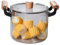 XIUCAI Pentola di Vetro Borosilicato con Coperchio - Pentola da Zuppa in Vetro Resistente al Calore, Sicura per Cottura a Fuoco Diretto, Utensile da Cucina in Trasparente,4.5L