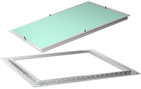 HWLL Revisionsklappe Abnehmbare Gipskarton-Revisionsluke, Verdeckte Decken-Revisionsplatte mit Aluminiumrahmen, Serviceschachttür/Zugangslochabdeckung für Hotels(40x20cm (15.8x7.9in))